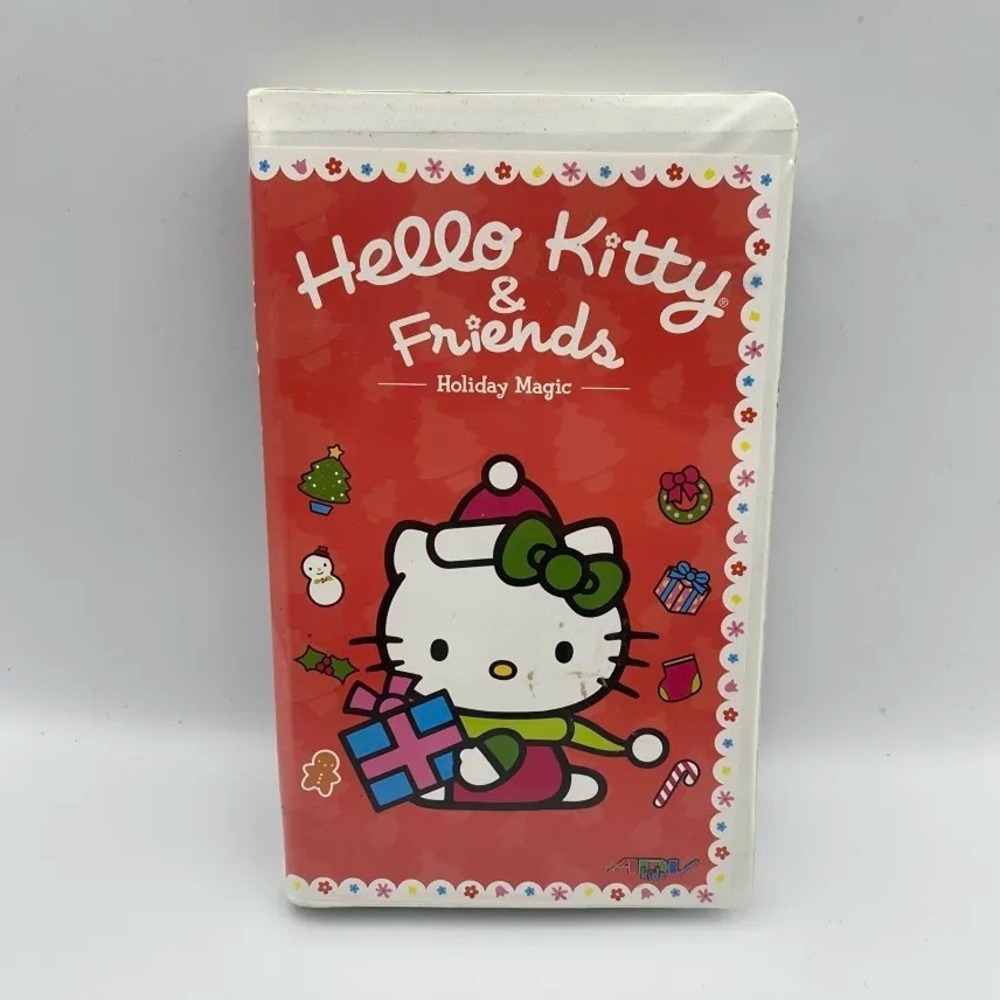 Hello Kitty & Friends Holiday Magic VHS Tape RARE HTF Sanrio Christmas Tested